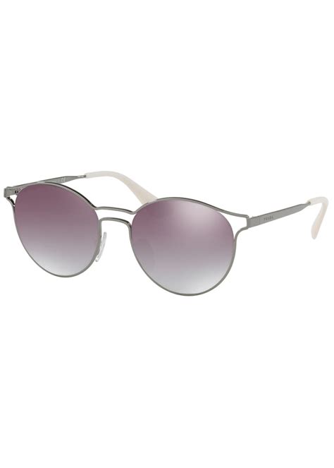 prada round metal open-inset sunglasses red|boots prada sunglasses.